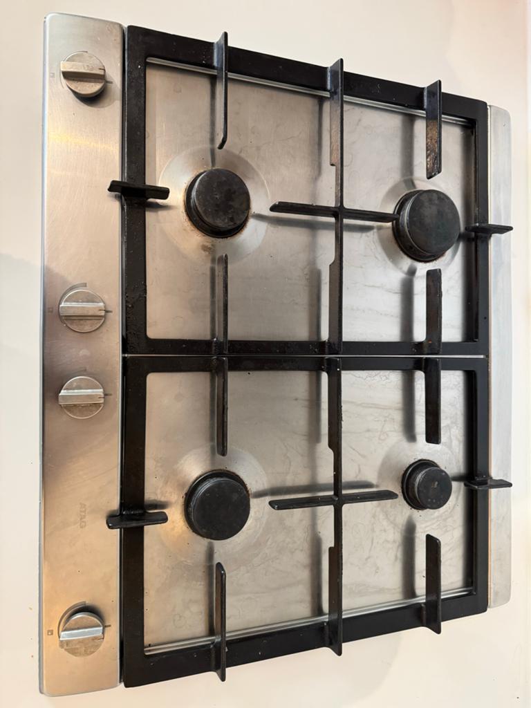 ATAG Gasfornuis 4-pits RVS Inbouw Kookplaat, Minder dan 85 cm, Zo goed als nieuw, Inbouw, Gas