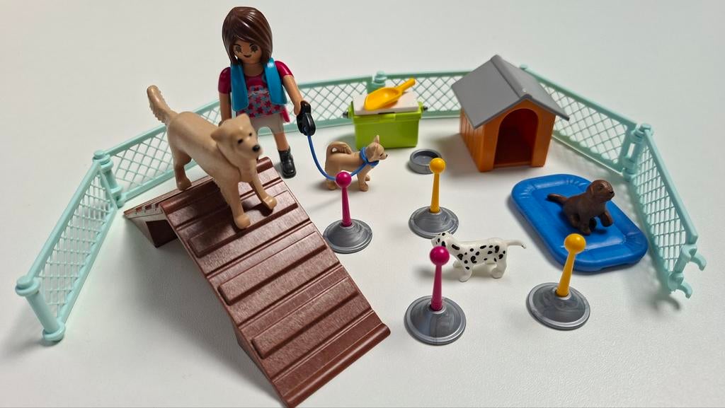 Playmobil Hondentrainster met honden en accessoires, Ophalen of Verzenden, Gebruikt, Jongen of Meisje