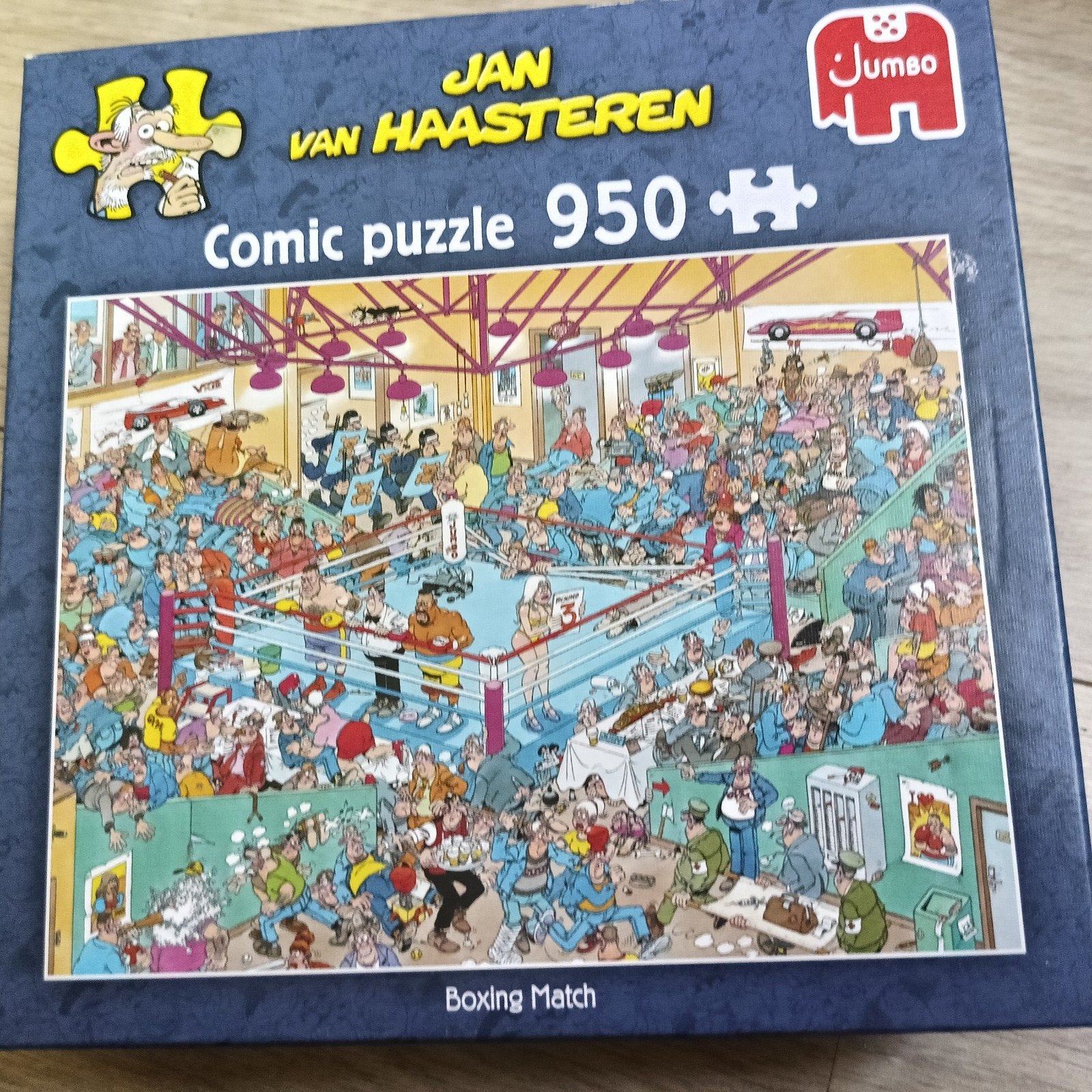 Jan van Haasteren Boxing Match 950 stukjes, Ophalen of Verzenden, 500 t/m 1500 stukjes, Zo goed als nieuw, Legpuzzel