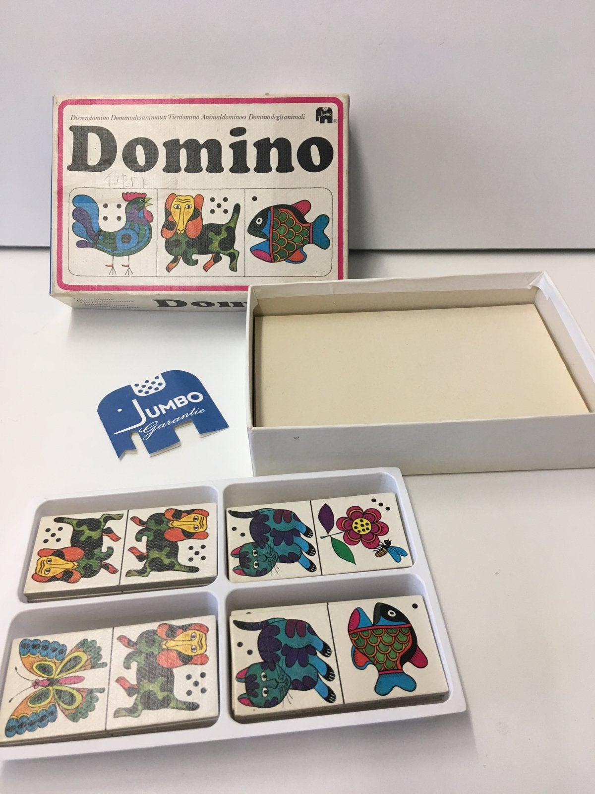 Jumbo domino, compleet in doos, Een of twee spelers, Ophalen of Verzenden, Gebruikt