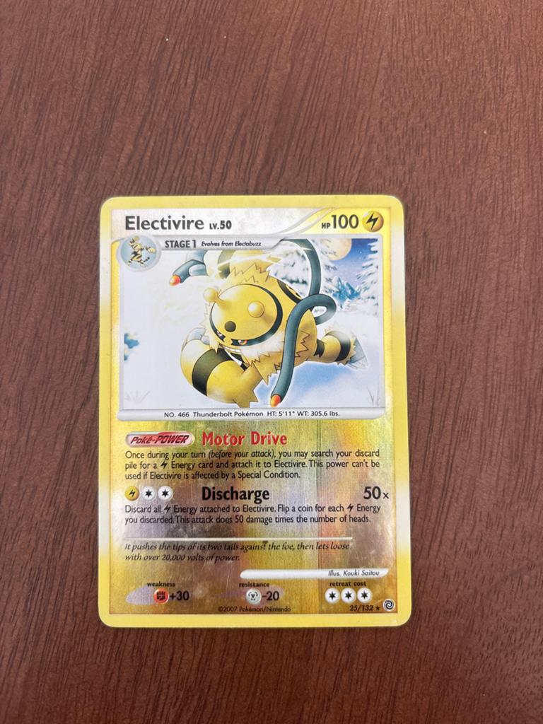 Electivire Lv.50 Pokémon Kaart (2007) Reverse Holo, Ophalen of Verzenden, Gebruikt, Losse kaart