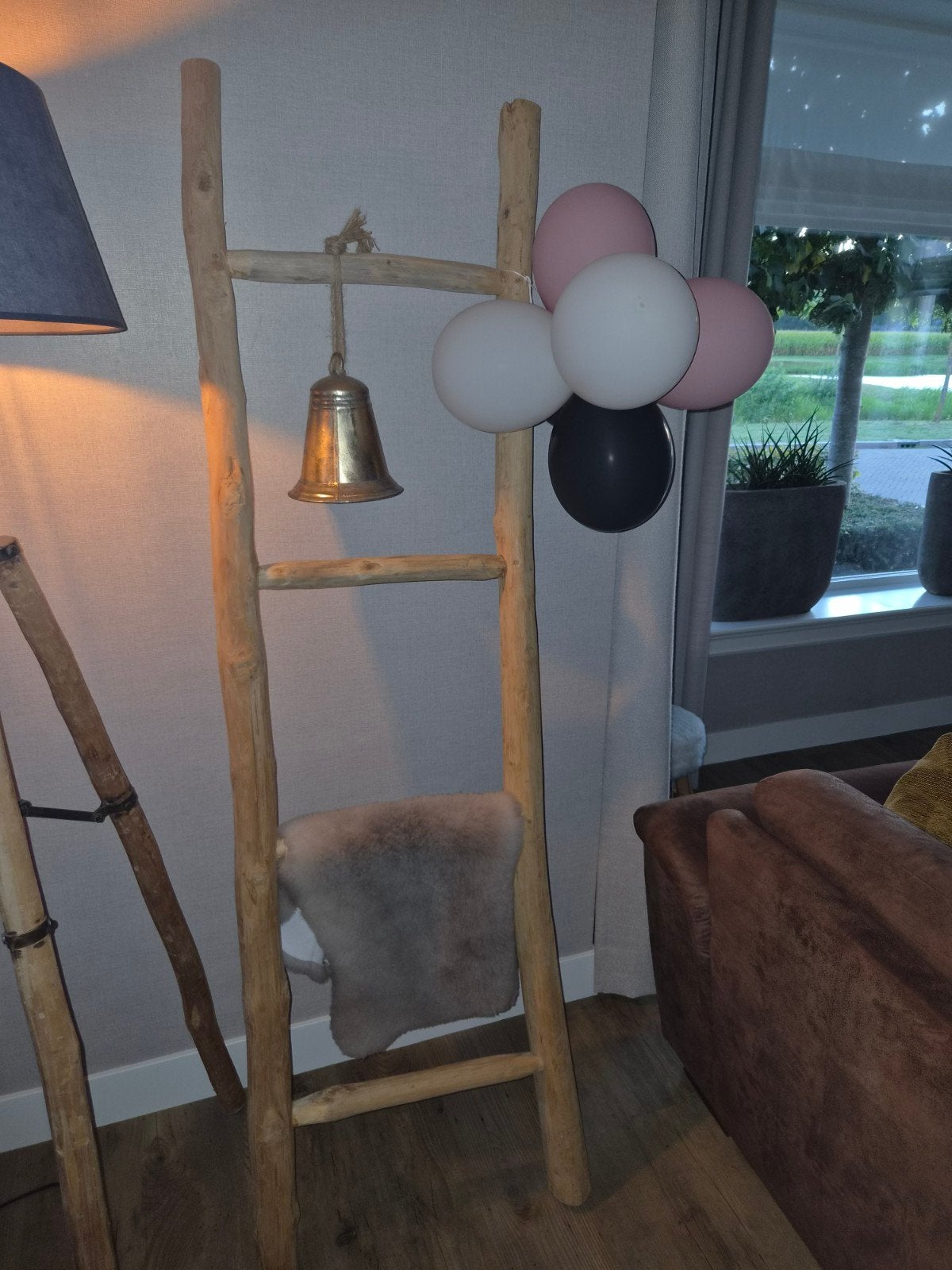 houten ladder, Huis en Inrichting, Woonaccessoires | Overige, Ophalen, Gebruikt, Hout, Landelijk