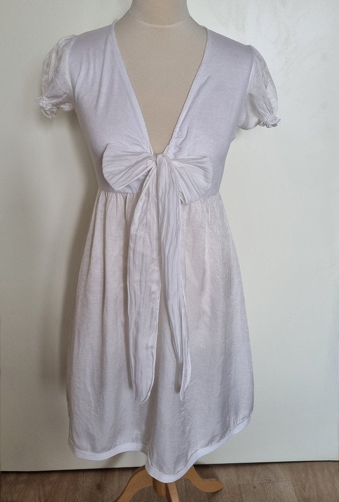 Dames witte jurk, maat S, Wit, Ophalen of Verzenden, Maat 36 (S), Gedragen