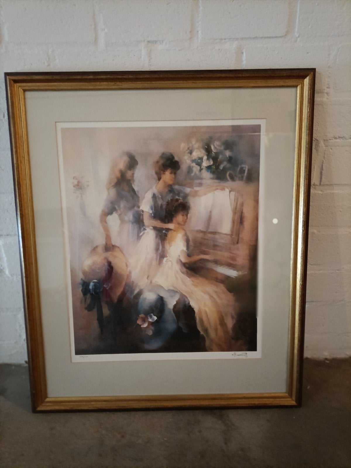2 Schilderijen Willem Haenraets - Mooi Ingelijst, Zonder Sch, Portret of Personen, Klassiek, Print, Papier