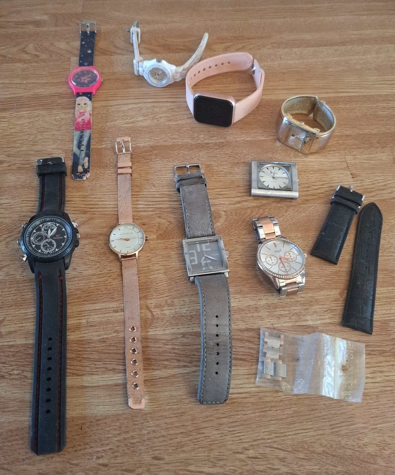 Partij diverse horloges en onderdelen, Sieraden, Tassen en Uiterlijk, Horloges | Dames, Ophalen of Verzenden, Gebruikt, Polshorloge