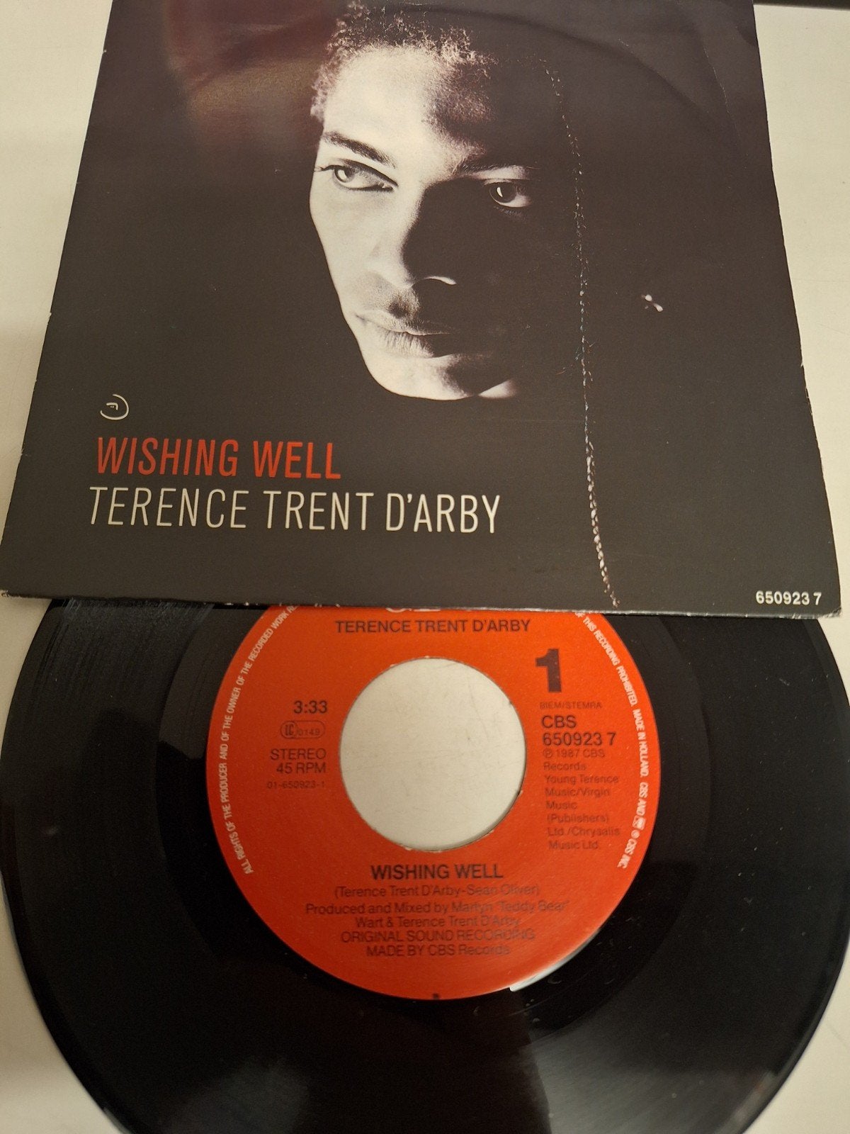 Terence Trent d'Arby - Wishing well, 1987., Fotohoes, Verzenden, 7 inch, Pop