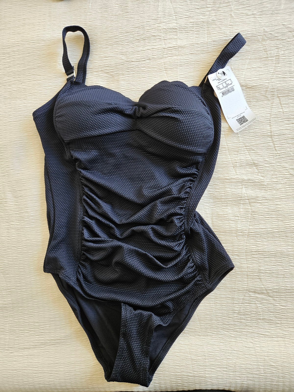 zwart badpak scallop (nieuw), Kleding | Dames, Zwart, Nieuw, Badpak, Ophalen of Verzenden