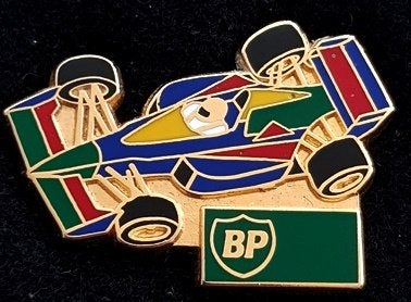 BP racewagen pin- emaille, Ophalen of Verzenden, Nieuw, Sport, Speldje of Pin