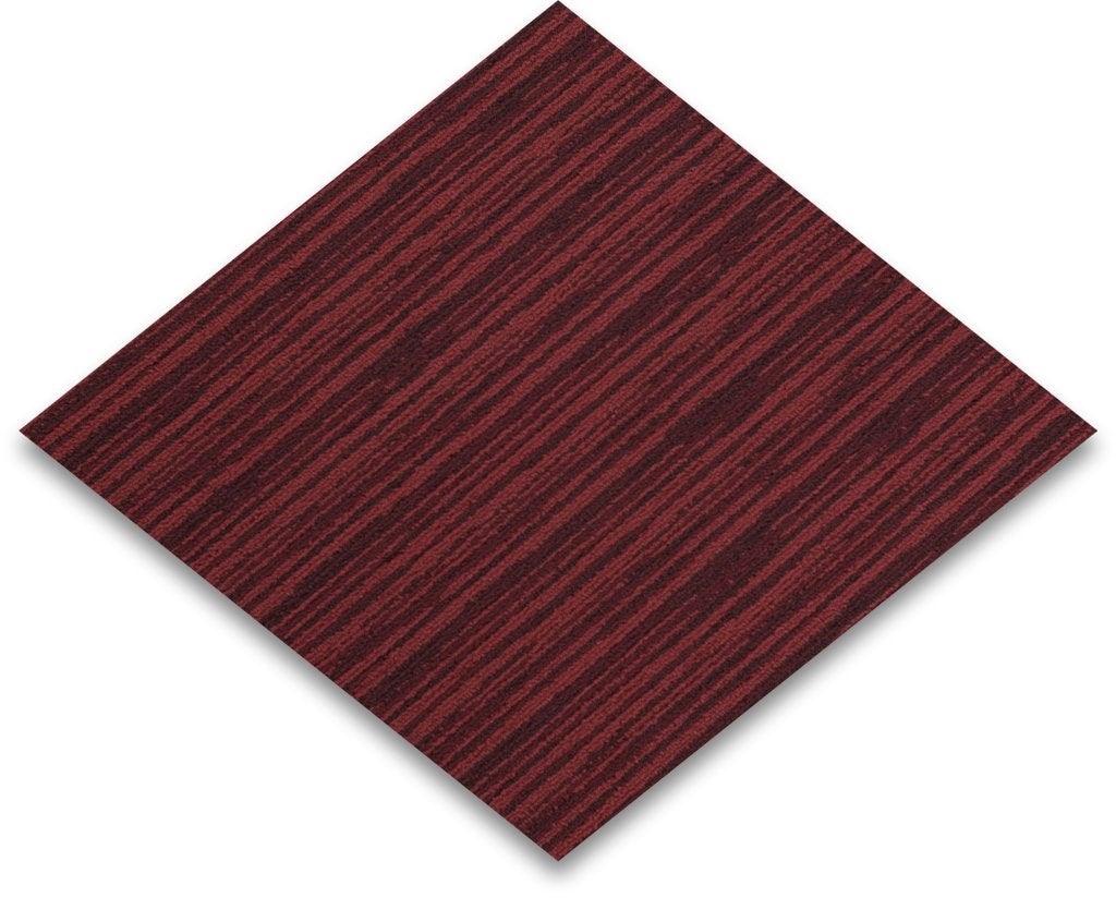 Rode tapijttegels 50x50 | interface yuton indian red, Ophalen, Rood, 75 m² of meer, Nieuw