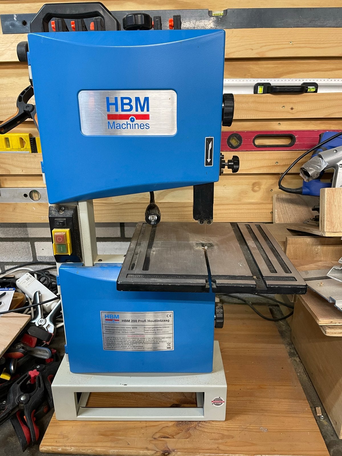 HBM 200 Profi Houtlintzaag - Zo goed als nieuw, Ophalen, 70 mm of meer, Zo goed als nieuw, Lintzaag