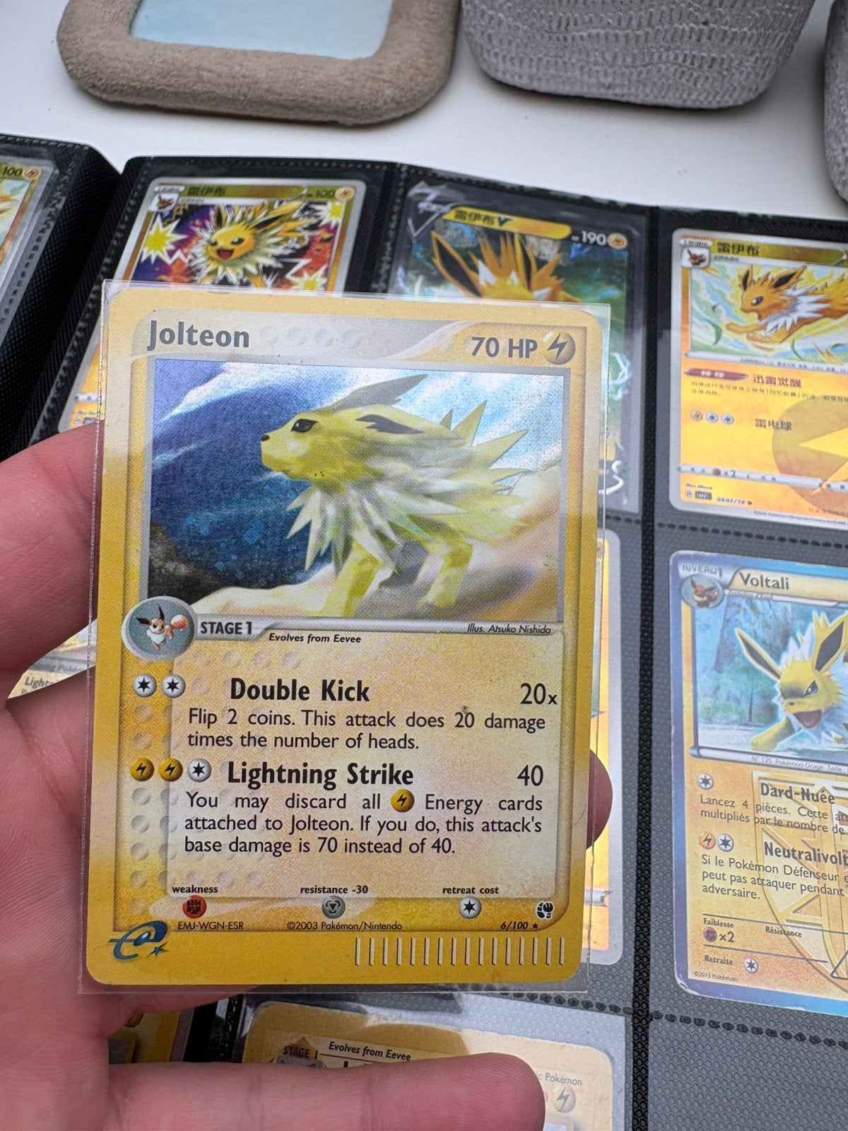 Jolteon sandstorm, Ophalen of Verzenden, Zo goed als nieuw, Meerdere kaarten, Foil