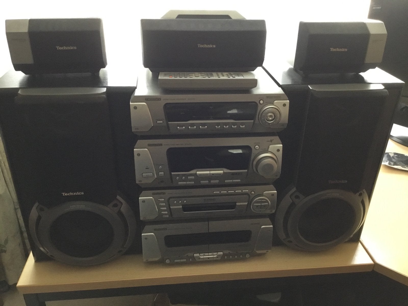Technics Stereo Set met CD-speler, Cassettedeck en Tuner, Gebruikt, Cassettedeck, Losse componenten, Ophalen