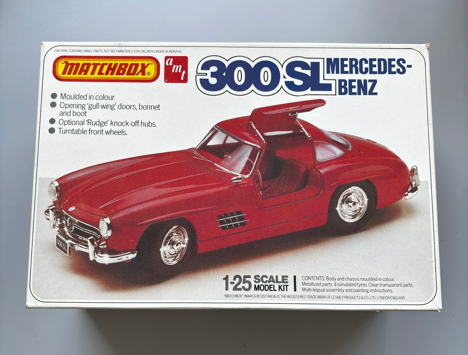 NIEUW in doos! Matchbox amt Mercedes 300 SL 1/25, Overige merken, 1:50 of kleiner, Auto, Nieuw