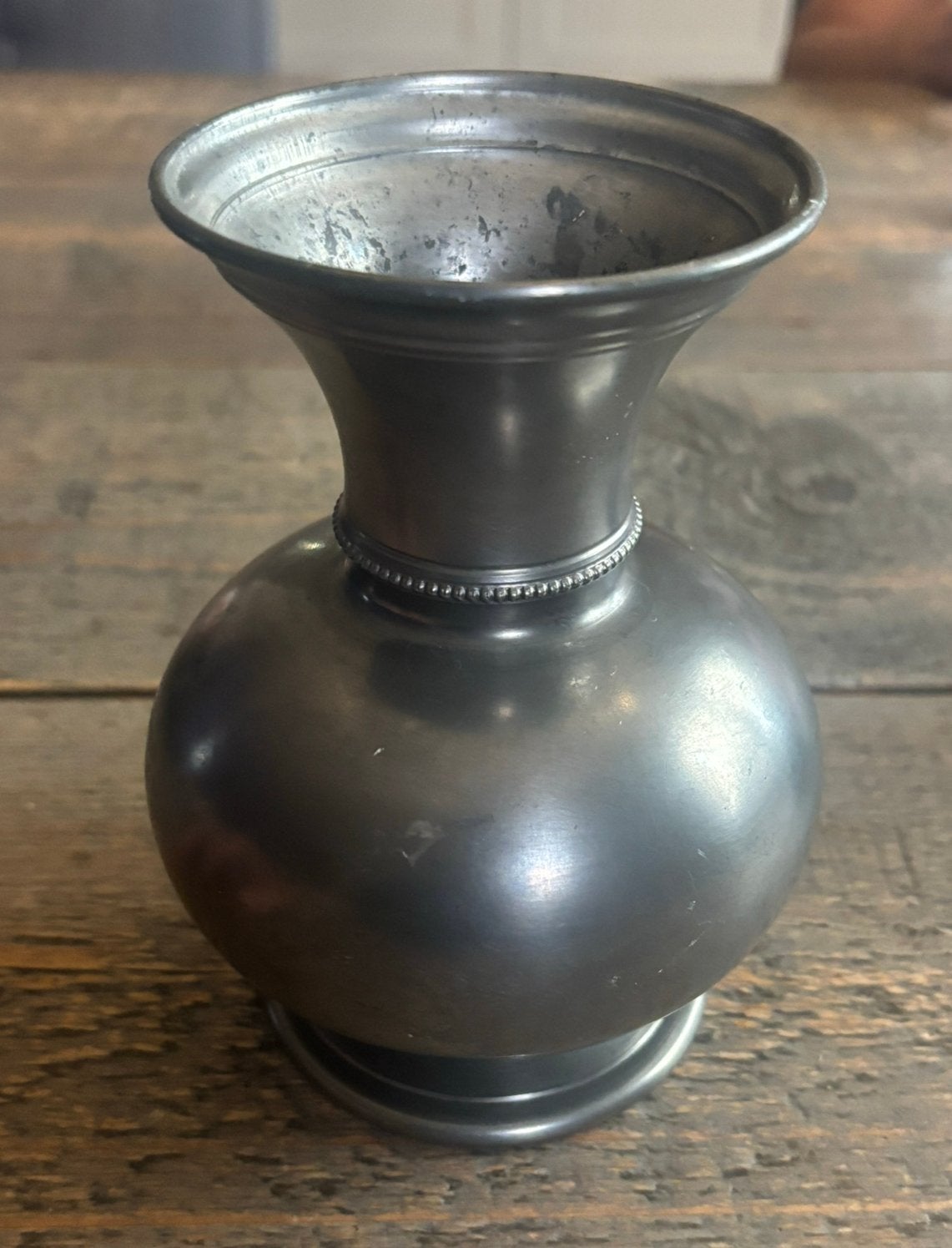 Tinnen vintage vaas ‘t oude ambacht Alphen 94% tin, Antiek en Kunst, Ophalen of Verzenden
