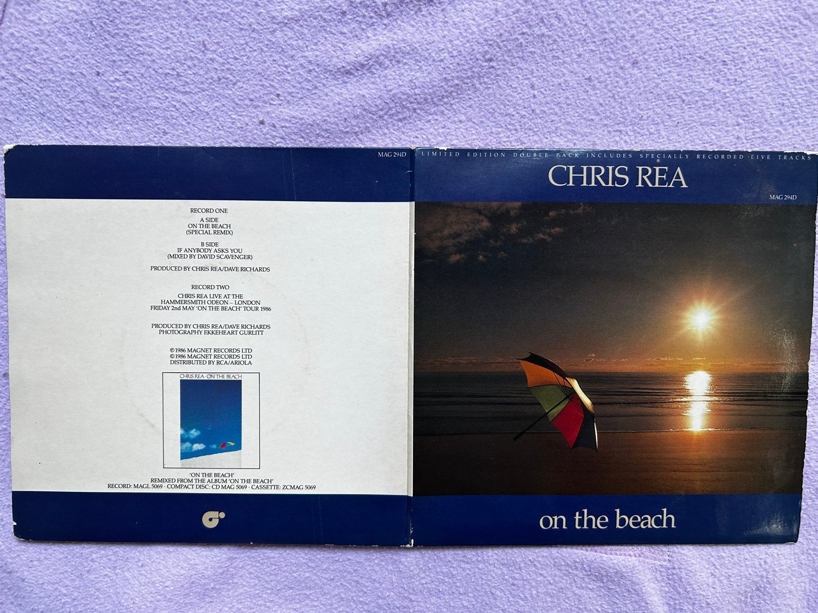 Chris Rea - On The Beach (Limited Edition Dubbel-LP), Gebruikt, 7 inch, Ophalen of Verzenden, Pop