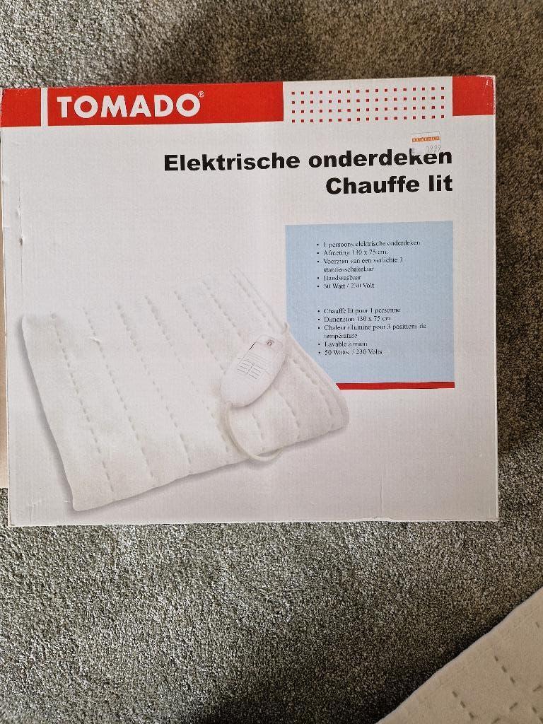 electrische onderdeken, Huis en Inrichting, Slaapkamer | Beddengoed, Ophalen, Gebruikt, Eenpersoons, Wit