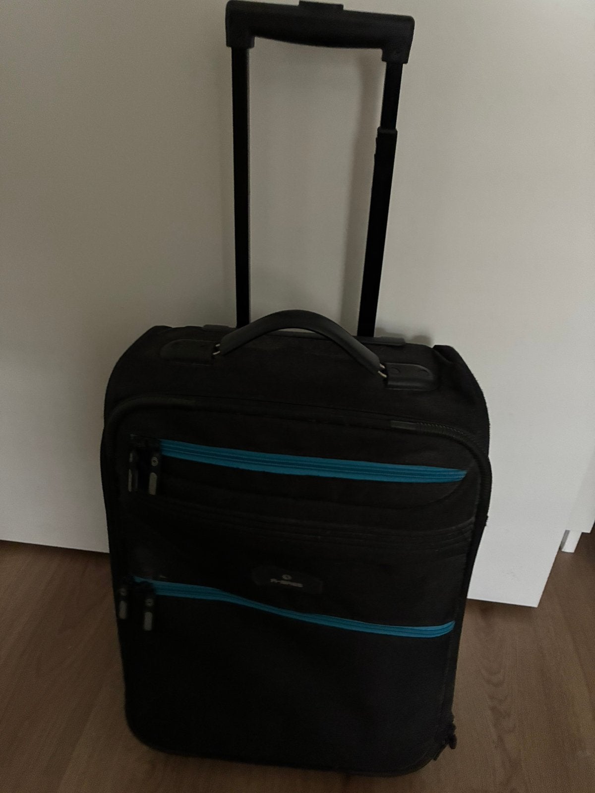 Kleine stoffen koffer met wieltjes, Overige materialen, Gebruikt, Minder dan 50 cm, Minder dan 35 cm