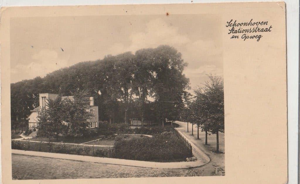 Schoonhoven, Ophalen of Verzenden, 1920 tot 1940, Gelopen, Zuid-Holland
