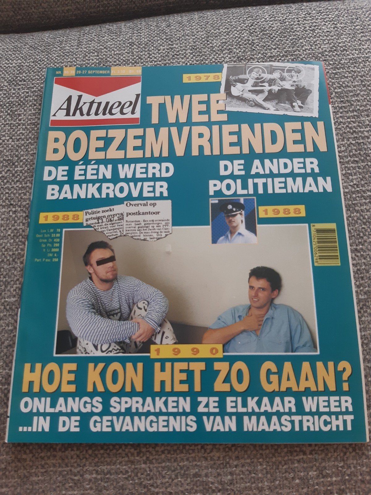 39.Aktueel 1990. Harrison Ford. Leo Visser. Will Simon. Theo, Verzamelen, Ophalen of Verzenden, 1980 tot heden, Tijdschrift
