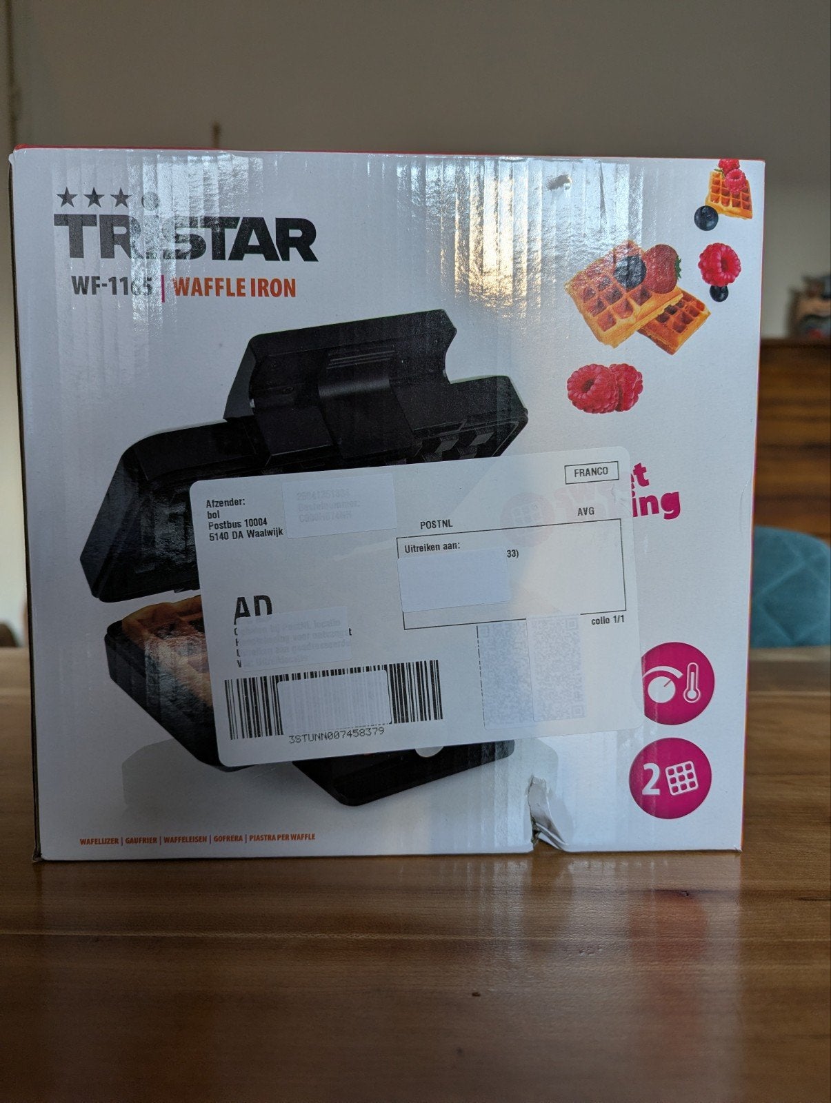 Nieuw Tristar wafelijzer WF-1165, nog in doos, Witgoed en Apparatuur, Ophalen of Verzenden, Nieuw