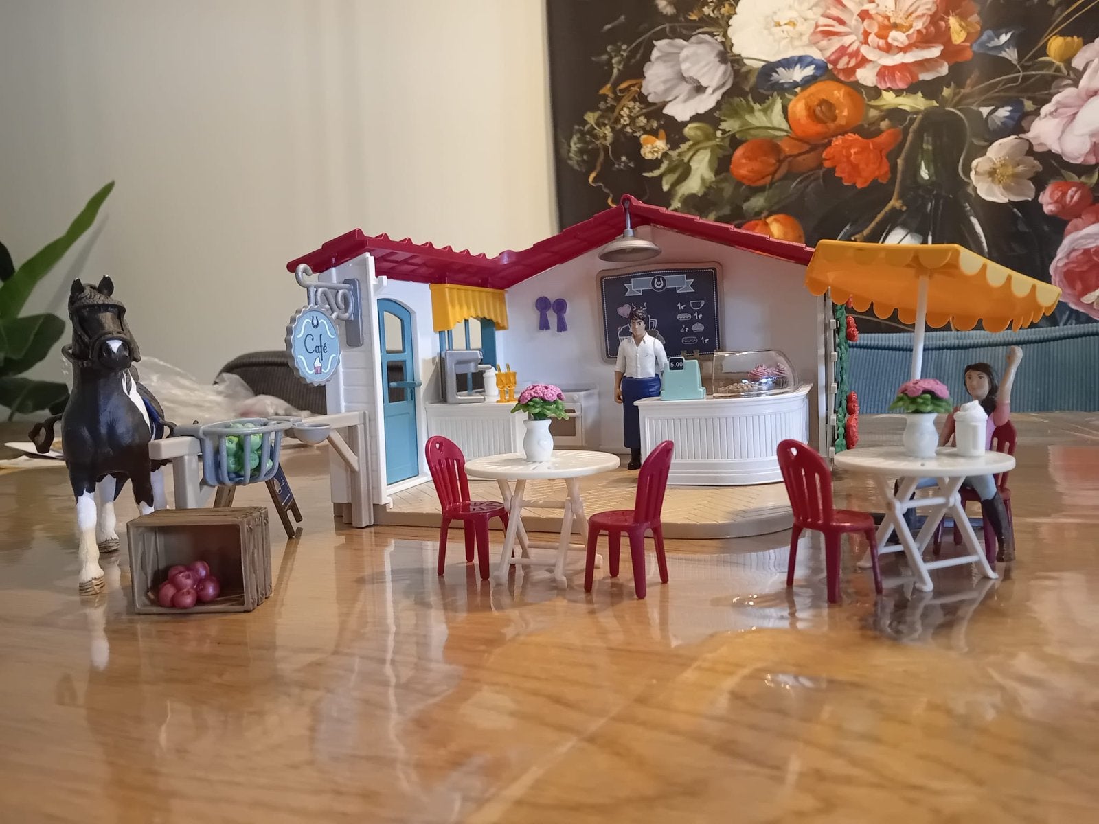 Schleich Paarden Ruitercafé 42519, Ophalen, Zo goed als nieuw, Jongen of Meisje