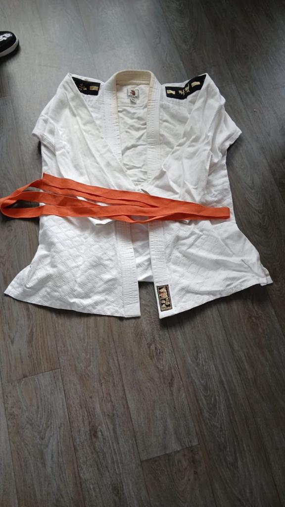 Judo pak met oranje band, Ophalen of Verzenden