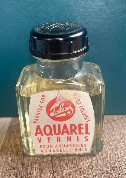 Vintage flesje aquarel vernis -merk Talens jaren ‘60, Verzamelen, Merken en Reclamevoorwerpen, Gebruikt, Verpakking, Ophalen of Verzenden