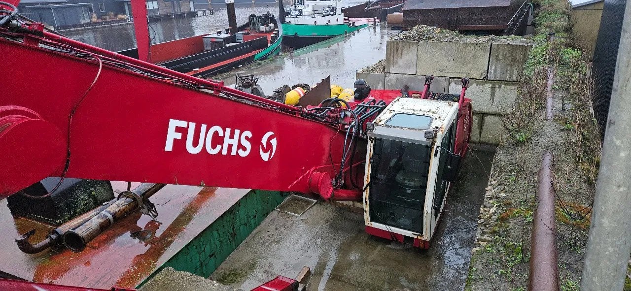 Fuchs 350 overslag kraan ( bovenbouw), Kraan