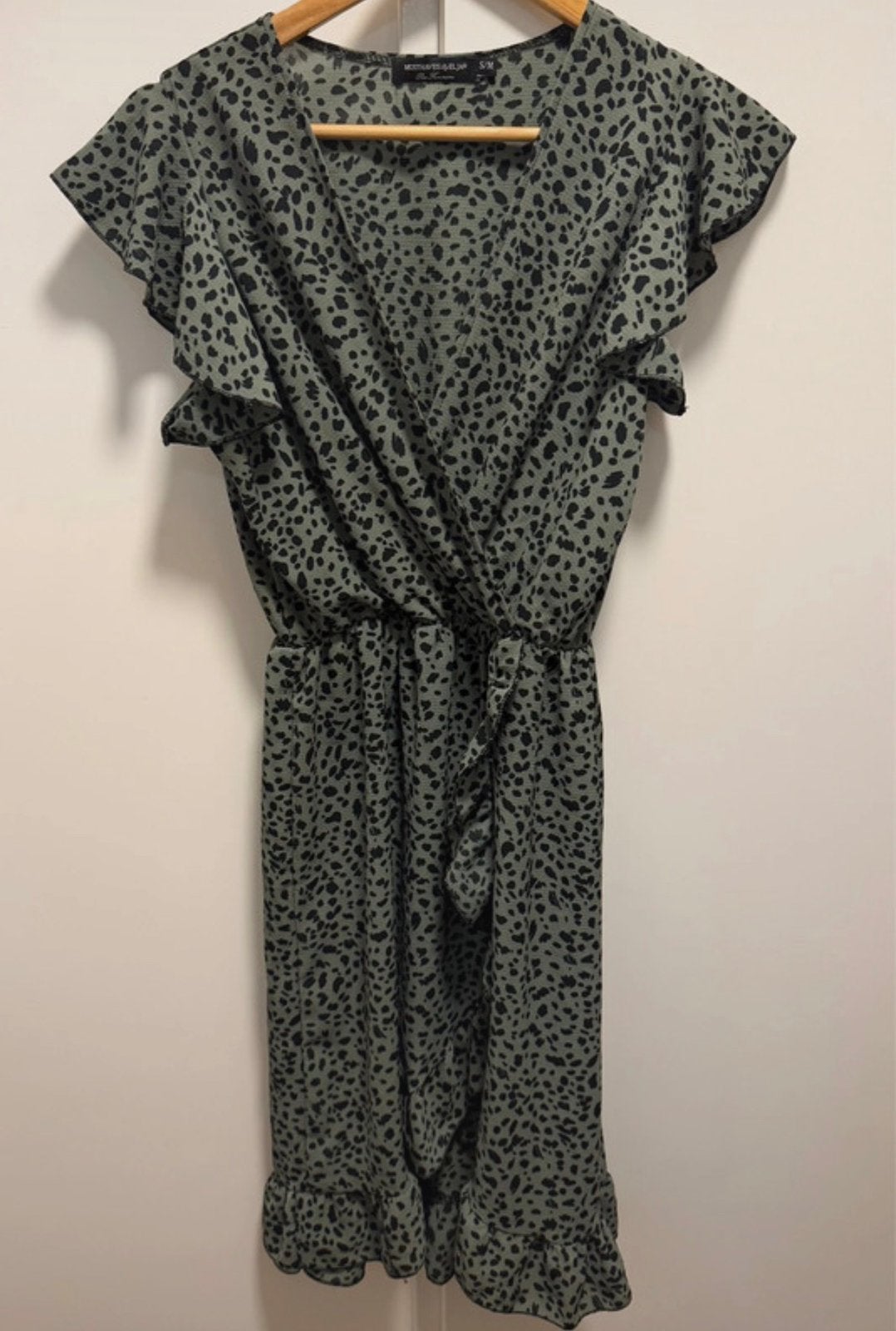 Musthaves by Elja Groene Jurk - Maat S/M (#LA3), Kleding | Dames, Ophalen of Verzenden, Zo goed als nieuw, Maat 36 (S), Groen
