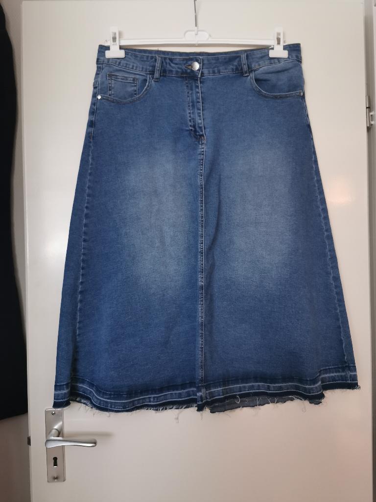 73 ..mooie rok van MAT maat M, Kleding | Dames, Grote Maten, Ophalen of Verzenden, Nieuw, Blauw, Jurk