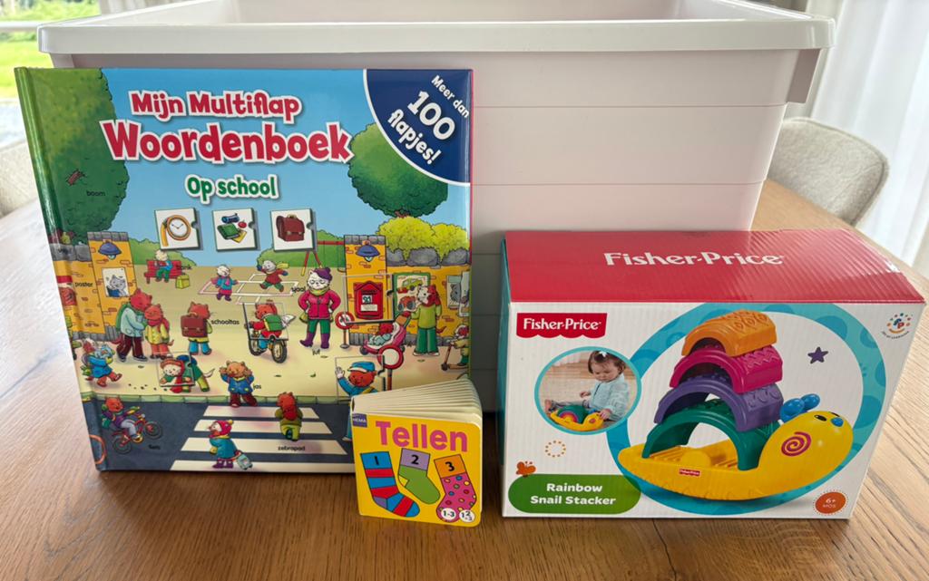 Speelgoed kleuren Fisherprice Rainbow Snail Stacker NIEUW, Ophalen of Verzenden, Nieuw