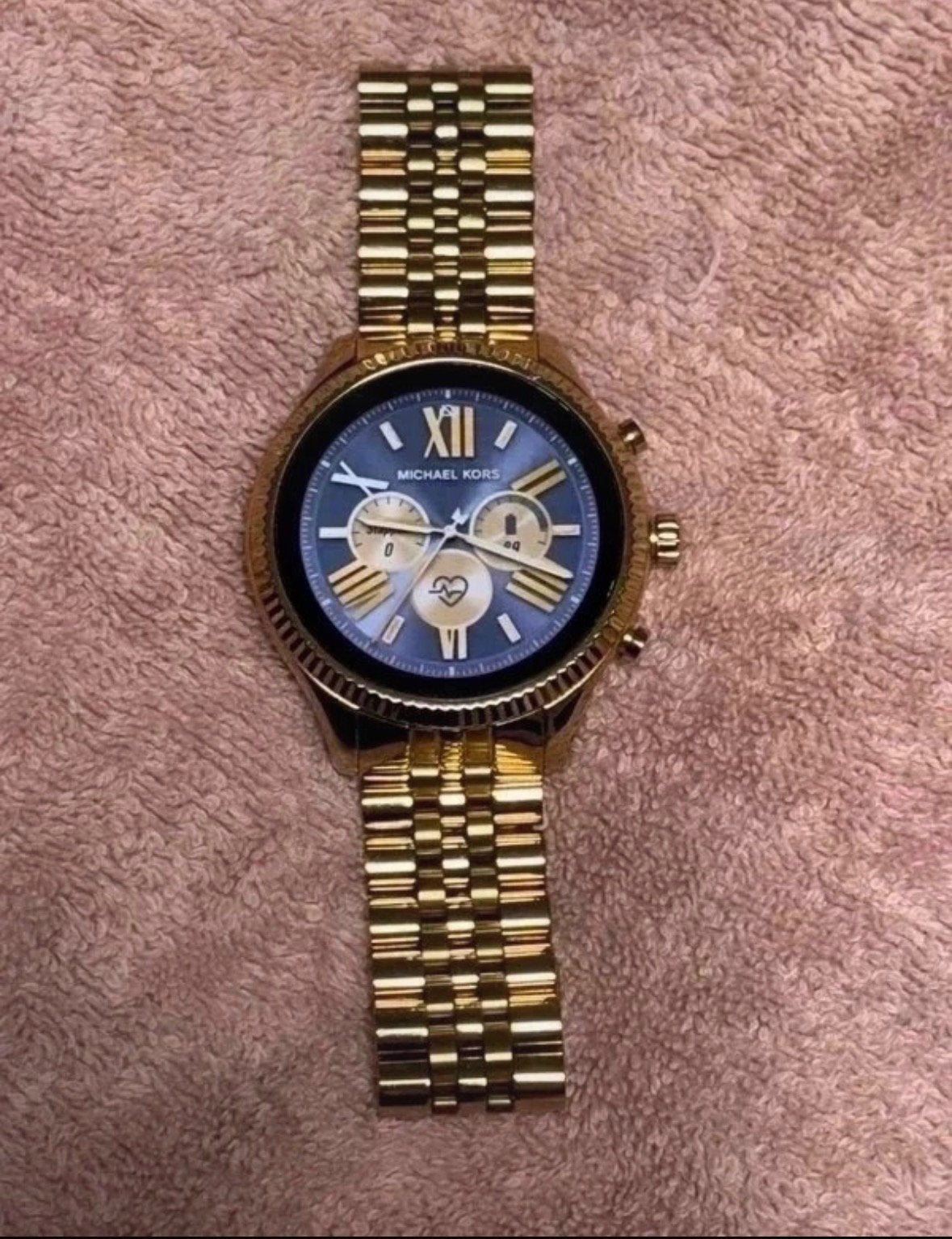 Michael Kors smartwatch, Ophalen of Verzenden, Zo goed als nieuw, Staal, Overige merken