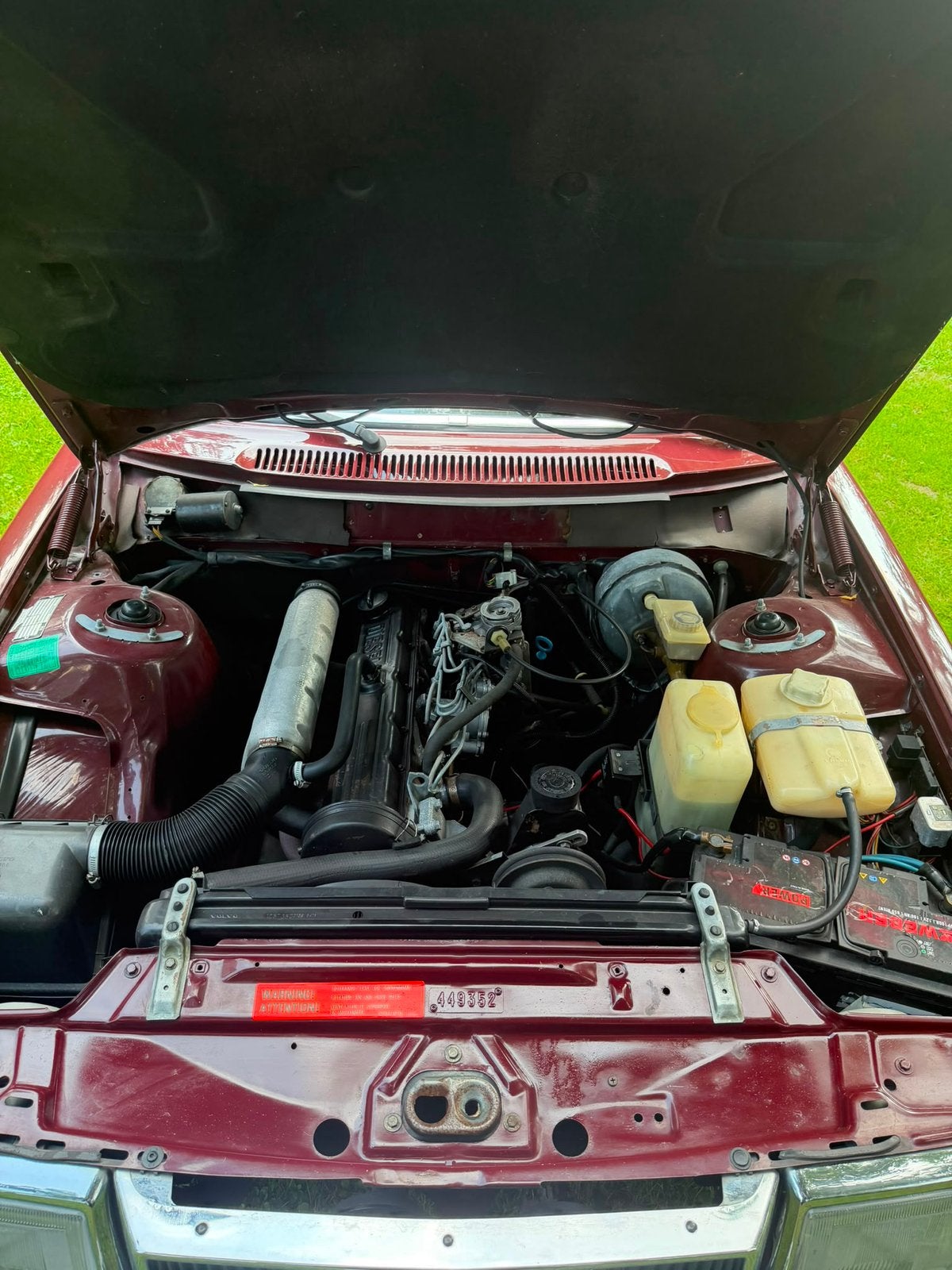 Volvo 244 diesel 1984 bordeaux Rood belastingvrij, foto 6
