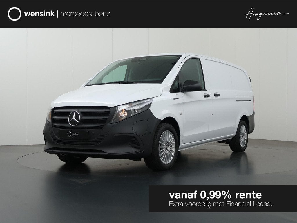 Mercedes-Benz eVito Bestelwagen L2 66 kWh | Schuifdeur links, Auto's, Bestelauto's, Stof, Zwart, 116 pk, Wit