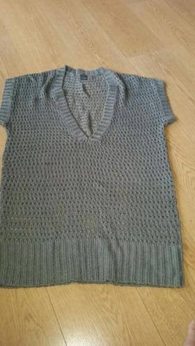 Gehaakte spencer maat XL, Kleding | Dames, Maat 46/48 (XL) of groter, Ophalen of Verzenden, MS Mode, Grijs
