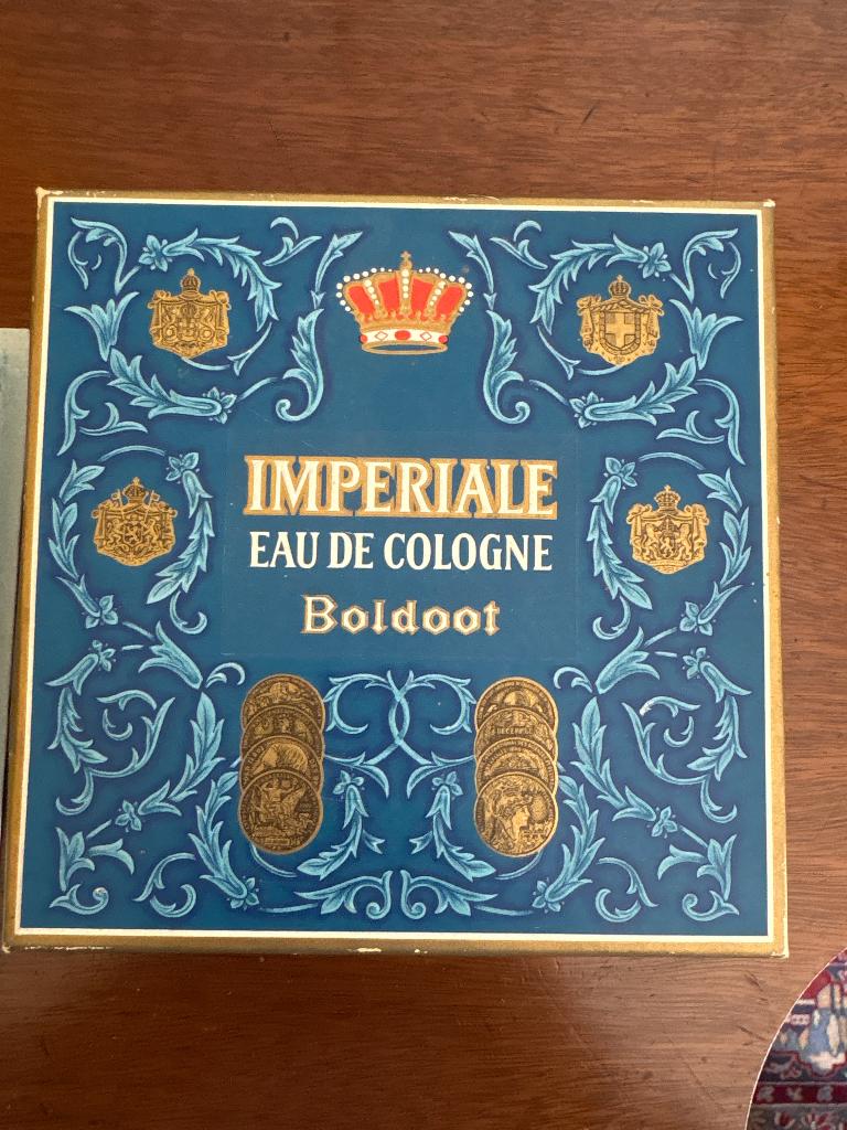 Vintage Baldoot Imperiale eau de cologne, Ophalen, Zo goed als nieuw, Parfumfles