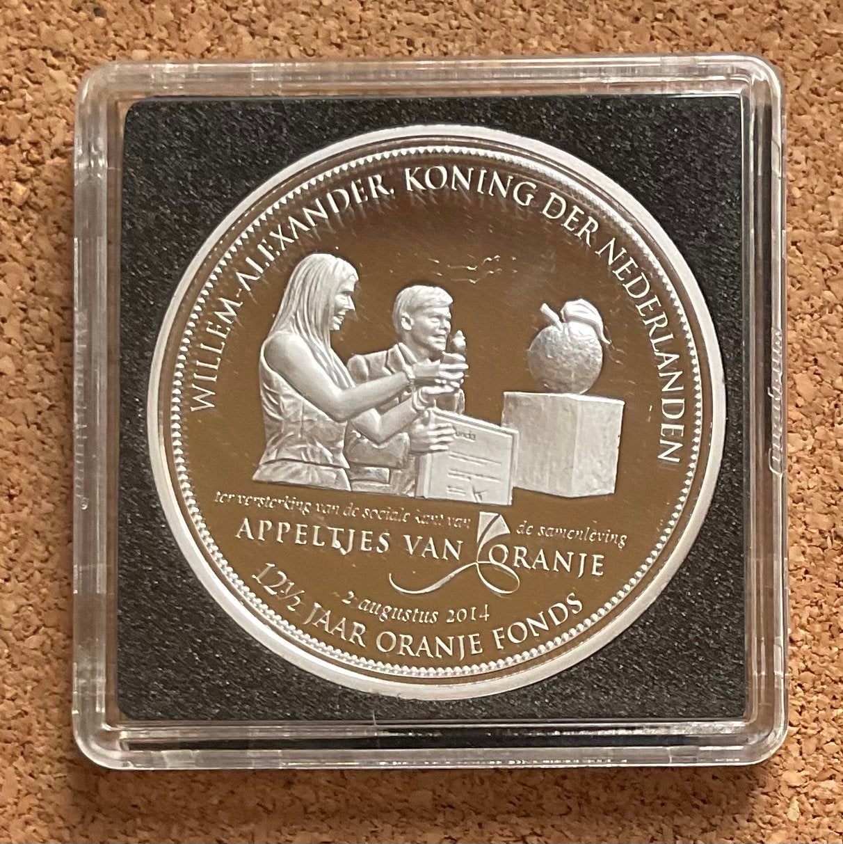 Penning - Willem Alexander - Appeltjes van Oranje Fonds 2014, Ophalen of Verzenden, Overige materialen, Nederland
