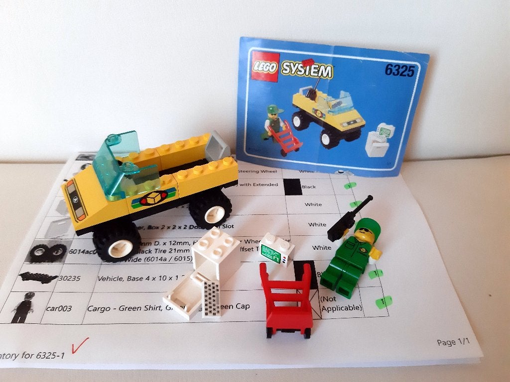 Set 6325: Package Pick-Up, Lego, Ophalen of Verzenden, Zo goed als nieuw, Compleet