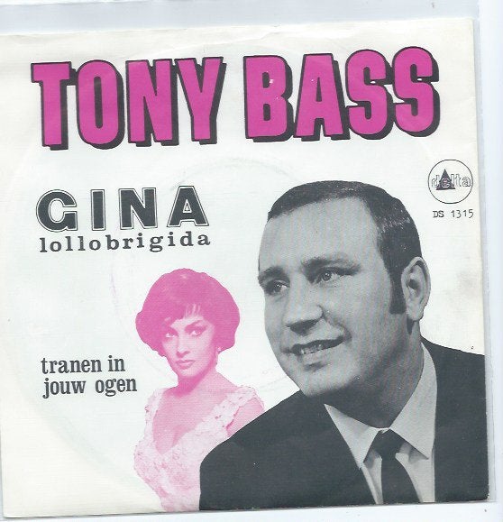 Tony Bass- Gina (Lollobrigida), Cd's en Dvd's, Verzenden, 7 inch, Zo goed als nieuw, Levenslied of Smartlap