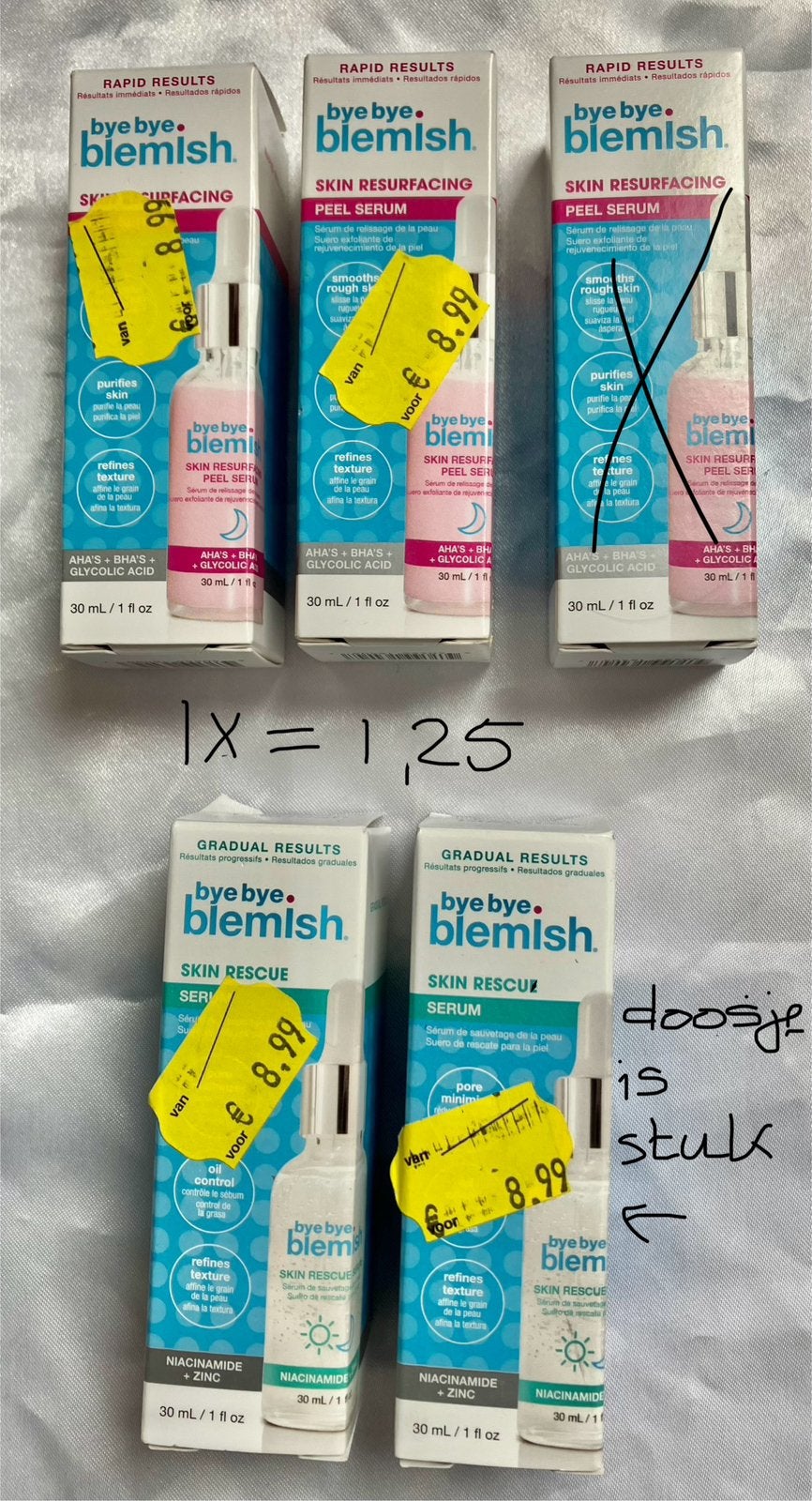 Gezichtsbehandeling serum nw 5 voor 4,00, Ophalen of Verzenden, Nieuw, Gehele gezicht