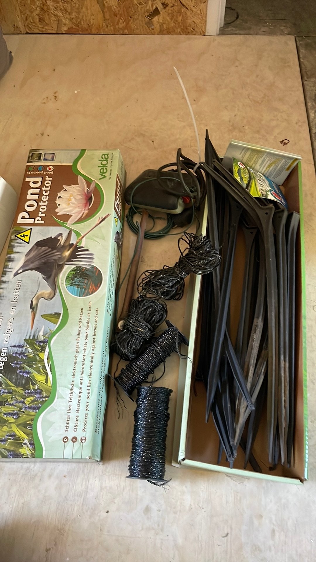 Pond protector vijver stroomdraad set, Tuin en Terras, Ophalen of Verzenden, Gebruikt, Overige typen