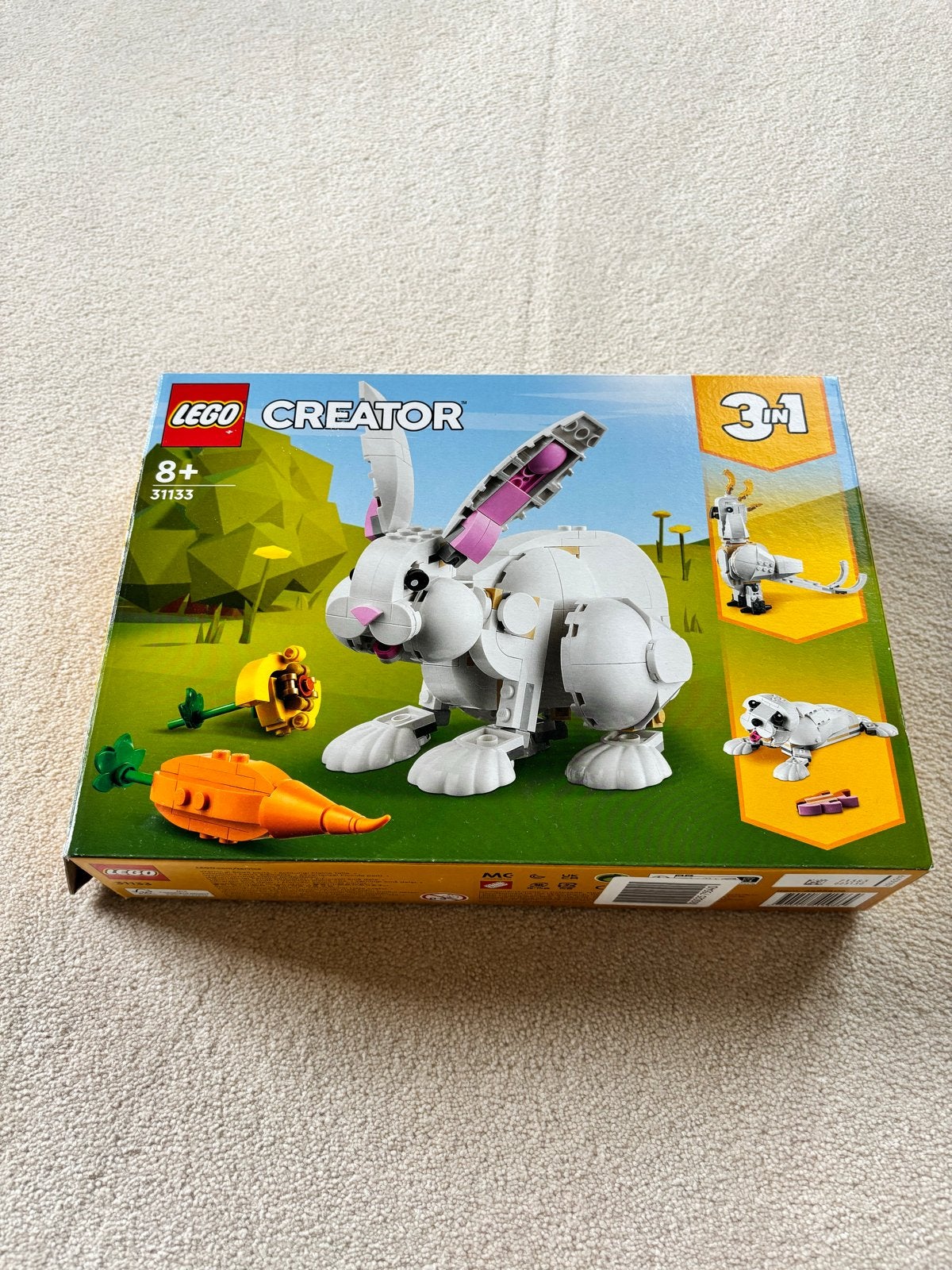 LEGO Creator 31133 Witte Konijn - Compleet in doos, Ophalen of Verzenden, Zo goed als nieuw