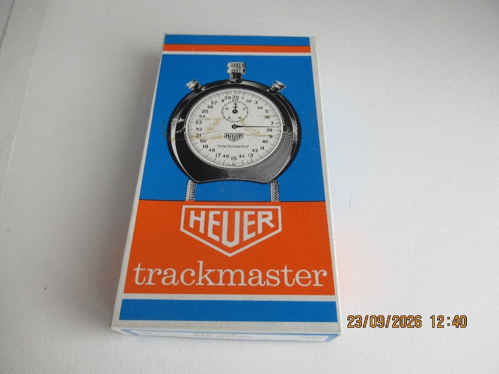 Heuer Trackmaster, Ophalen of Verzenden, Staal, Overige merken, 1960 of later