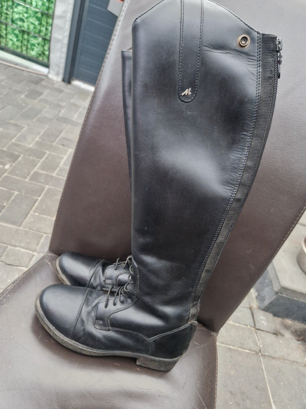 Mondoni rijlaarzen maat 38, Dieren en Toebehoren, Paardrijkleding, Gebruikt, Ritssluiting, Dressuur, Overige merken