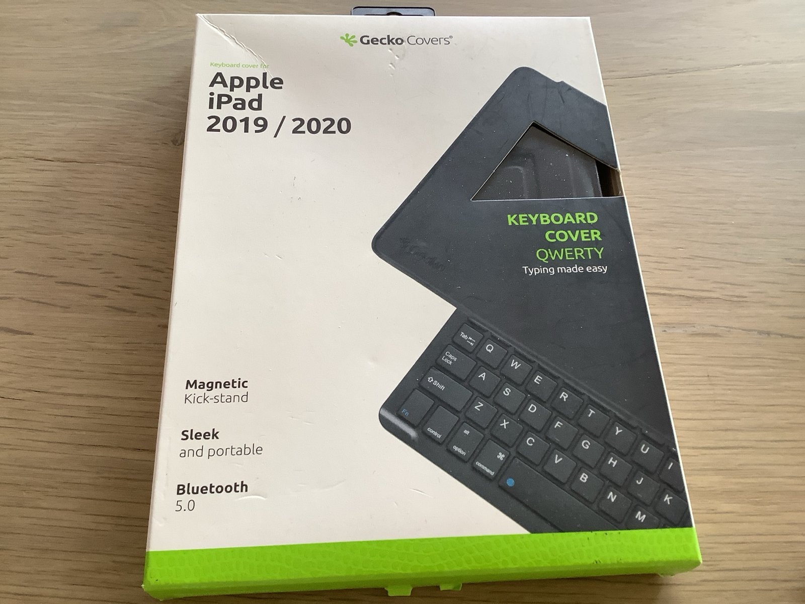 Gecko Covers Keyboard Cover QWERTY voor Apple iPad 2019/2020, Ophalen of Verzenden, Nieuw, Zwart