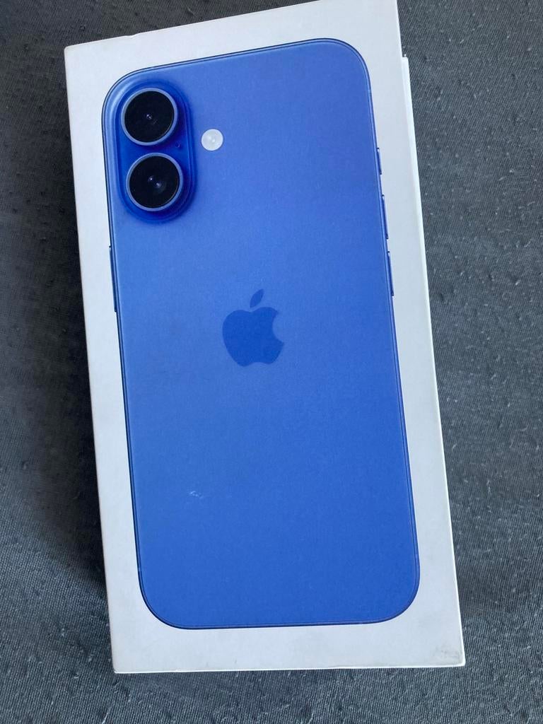 iPhone 16-128 GB met Garantie bon inruilen mag, 128 GB, Blauw, IPhone 16, Ophalen of Verzenden