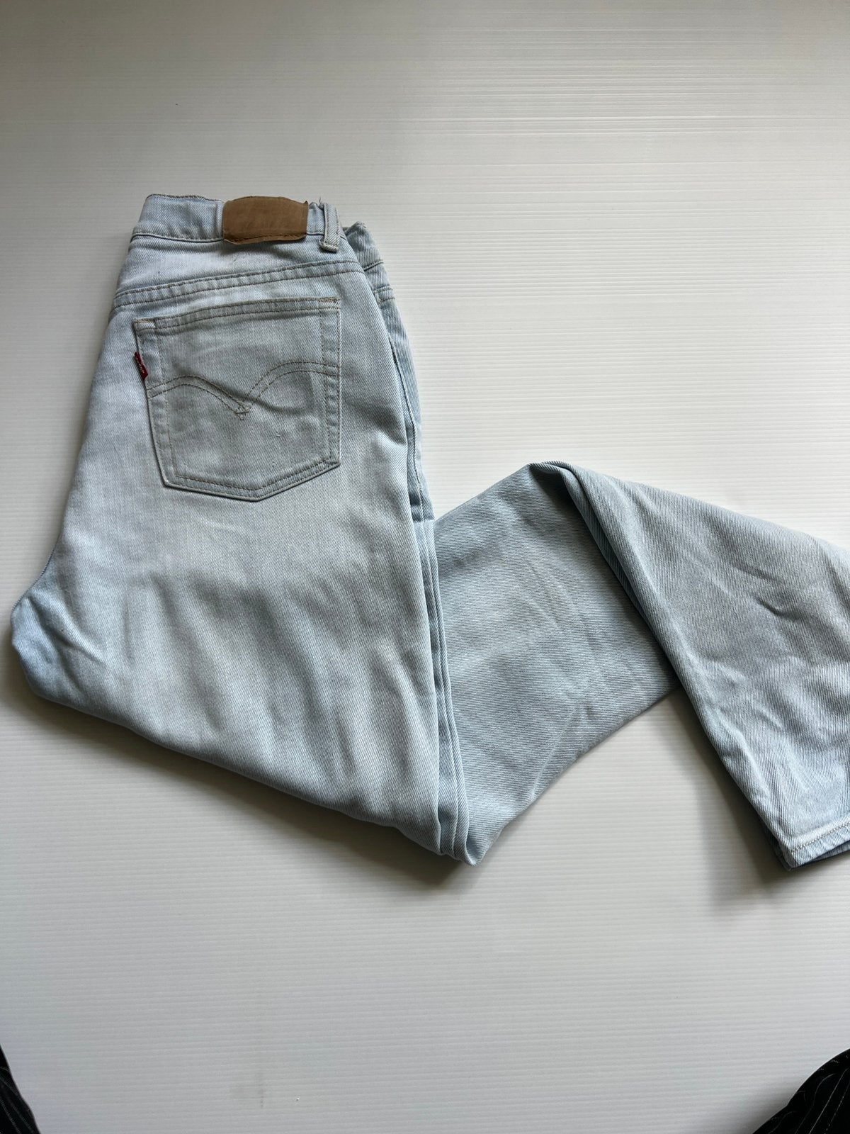 Levis broek maat 164 cm mini mom lichtblauw, Ophalen of Verzenden, Zo goed als nieuw, Jongen of Meisje, Broek