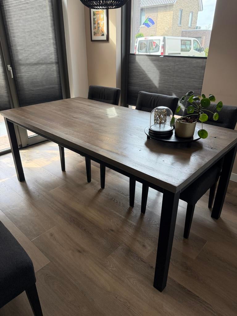 Eettafel Hevano Pronto moose 190x95 cm, Huis en Inrichting, Tafels | Eettafels, Gebruikt, 50 tot 100 cm, 150 tot 200 cm, Vijf personen of meer