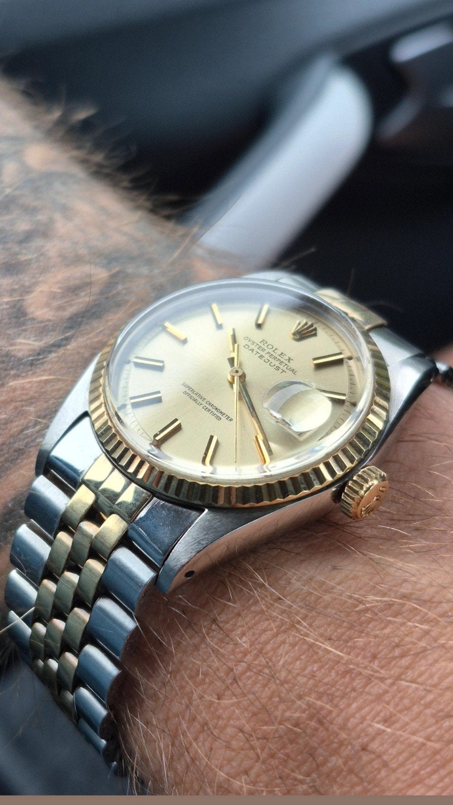 Rolex Datejust 1601 | full set | 1975, Staal, Rolex, Ophalen of Verzenden, Zo goed als nieuw