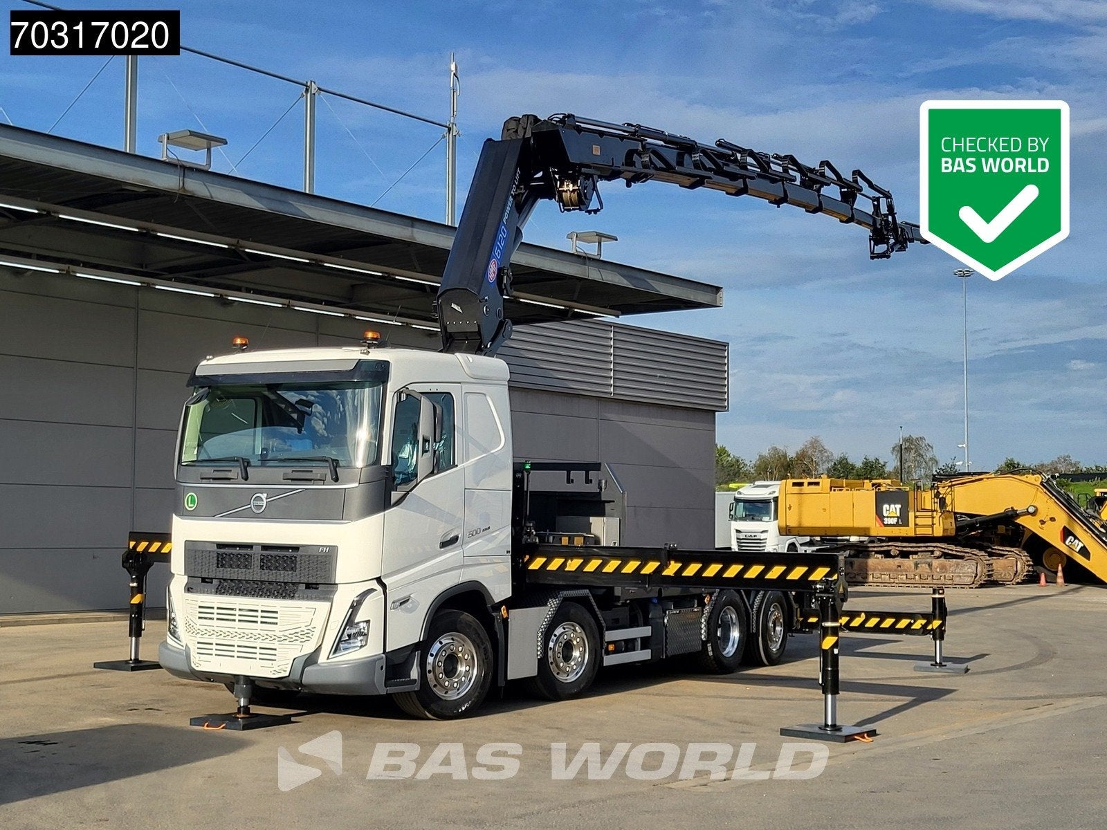 Volvo FH 500 8X2 NEW! HMF 6120 K6 Crane + JIB K5 2.5t Winch, Auto's, Automaat, Stof, Stoelverwarming, Euro 6